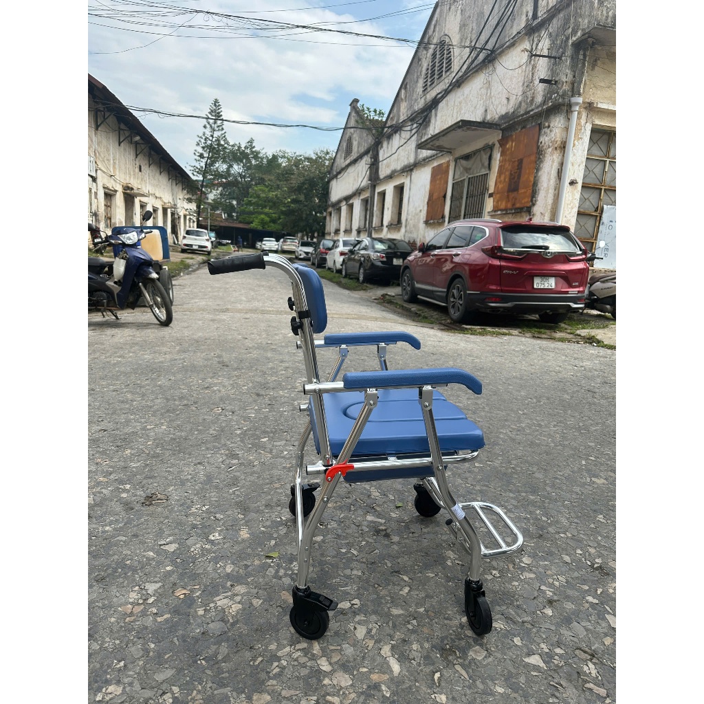 Ghế Bô Đa Năng Có Bánh Xe, Xếp Gọn Oromi PW08