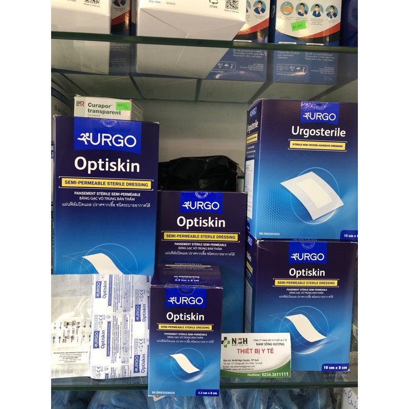 Băng Gạc Vô Trùng Bán Thấm Có Keo Urgo OPTISKIN