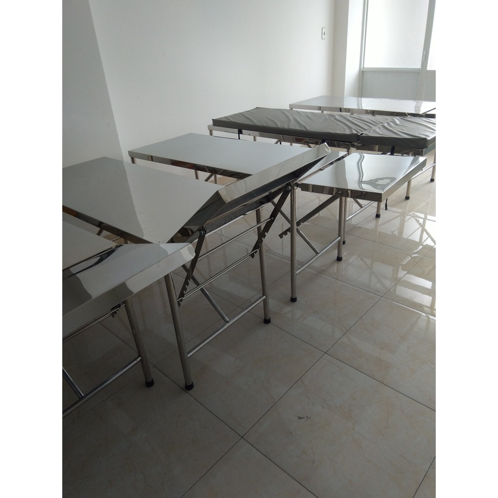 Giường Khám Bệnh, Bàn Siêu Âm Inox Việt Nam (Inox 201)