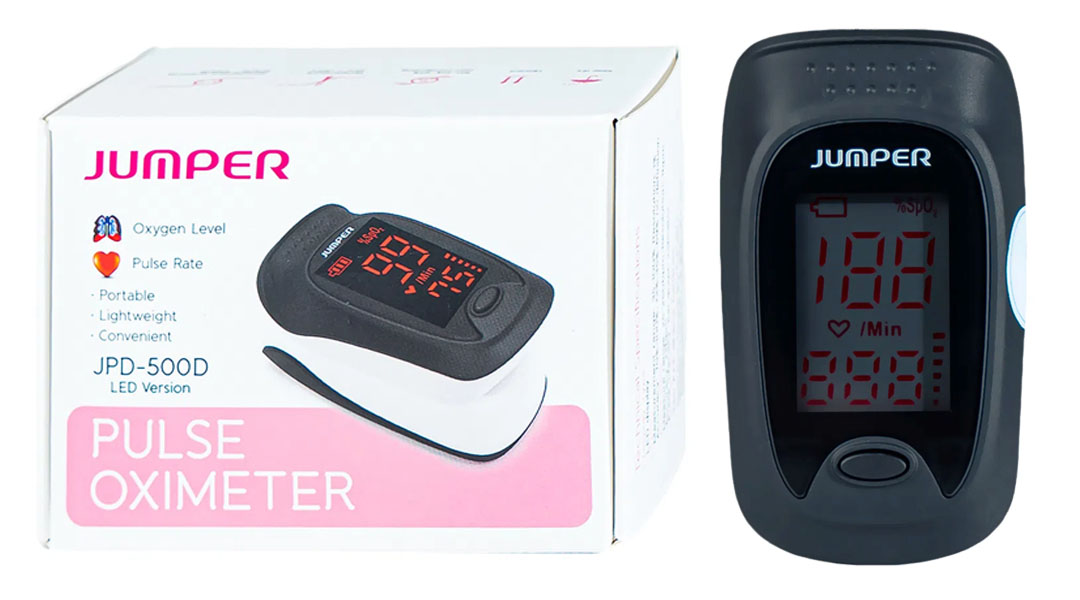 Máy Đo Nồng Độ Oxy SPO2 Và Nhịp Tim Jumper JPD-500D LED (Đơn Sắc)