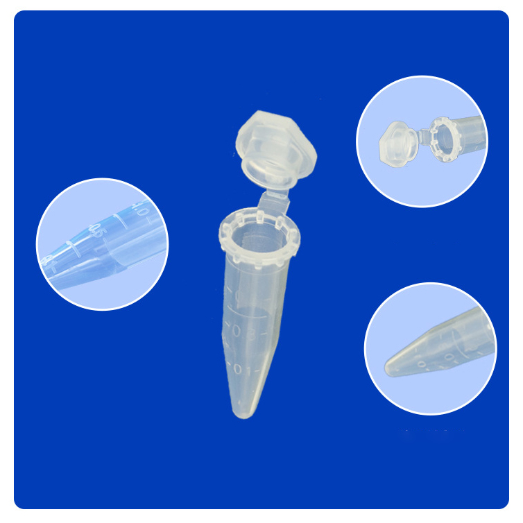 Ống Ly Tâm (Eppendorf) Nắp Liền, Nhựa Trong Không Màu