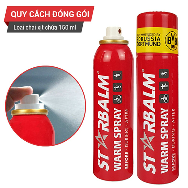 Chai Xịt Nóng Starbalm Warm Spray (Hà Lan)
