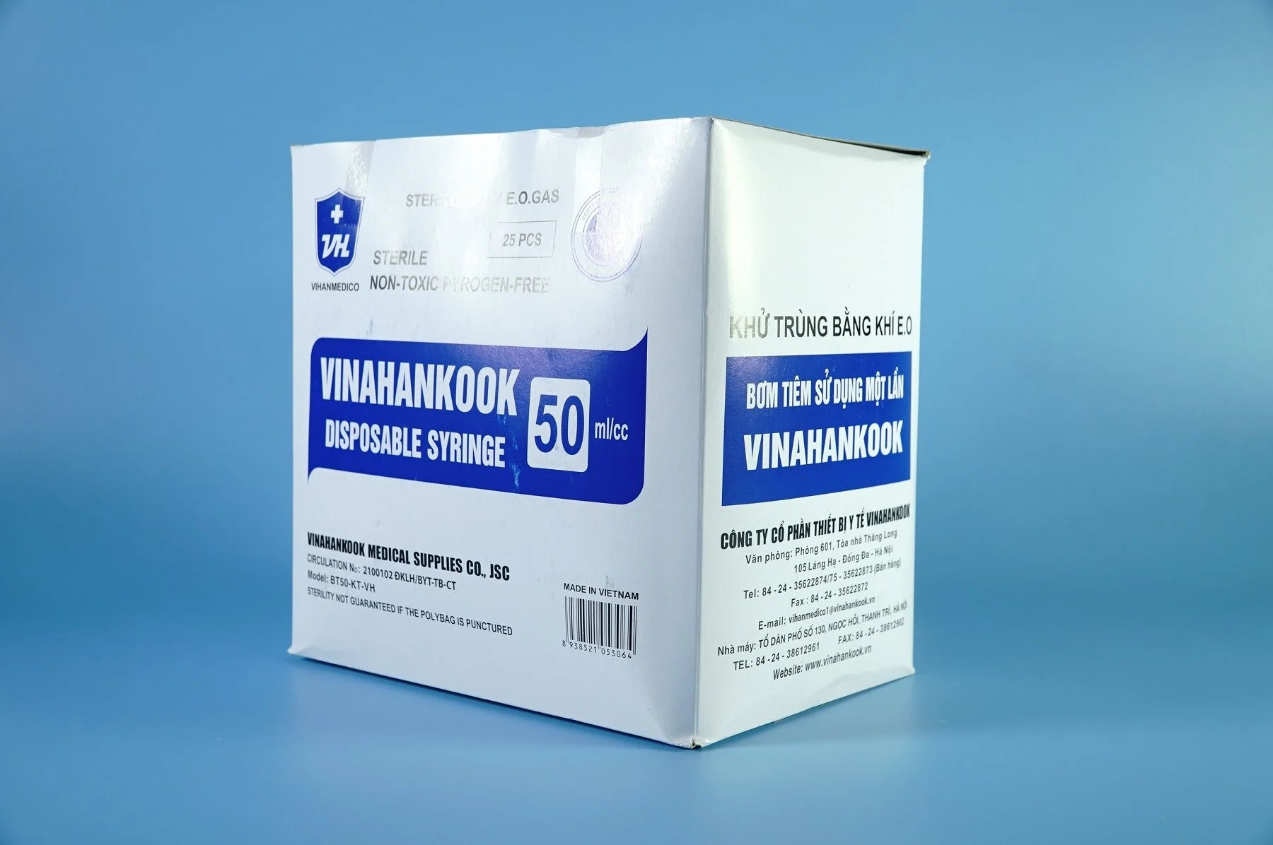 Bơm Tiêm Vô Trùng Vinahankook (Loại Lớn 50cc)