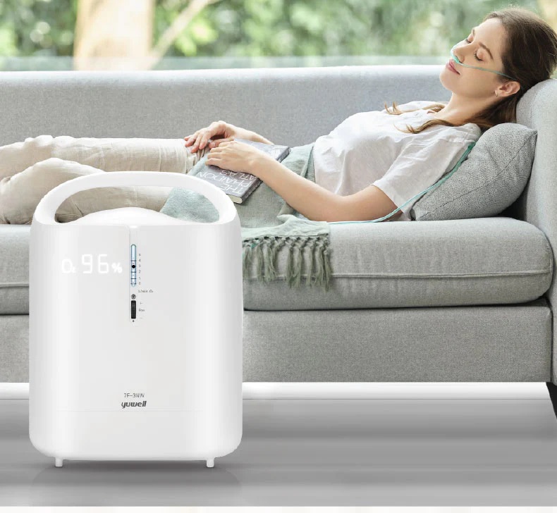 Máy Tạo Oxy Yuwell 7F-3NW (3 Lít, Có Xông, Có Remote)