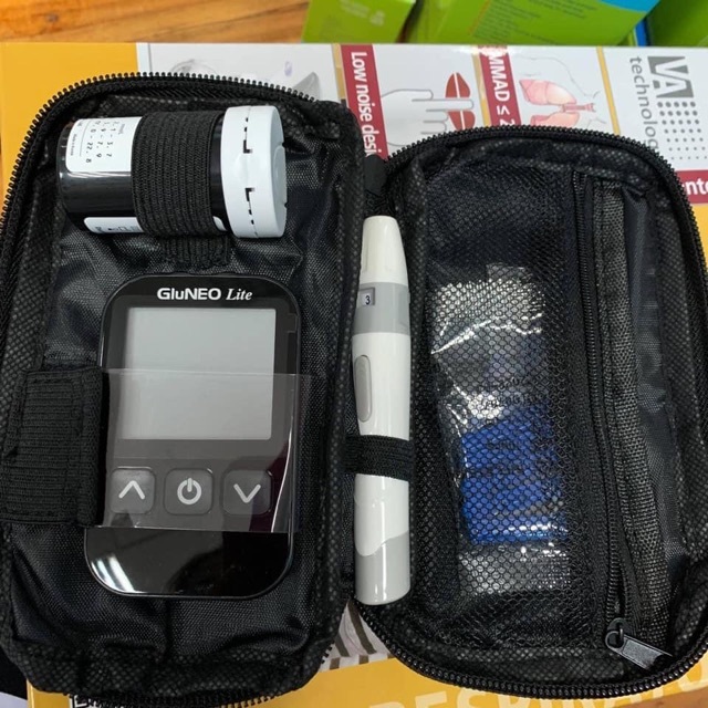 [TẶNG QUE, KIM, CỒN] Máy Đo Đường Huyết GluNeo Lite (MG) (+25 Que, Kim, Cồn)