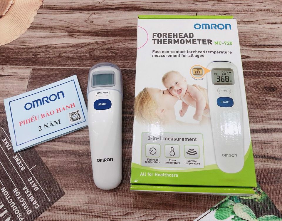 Nhiệt Kế Hồng Ngoại Đo Trán Omron MC720 (MC-720)
