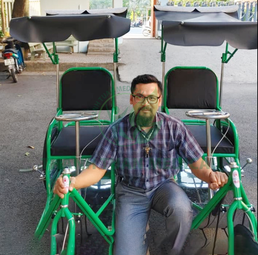 Xe Lắc Tay Có Mui Đức Cường