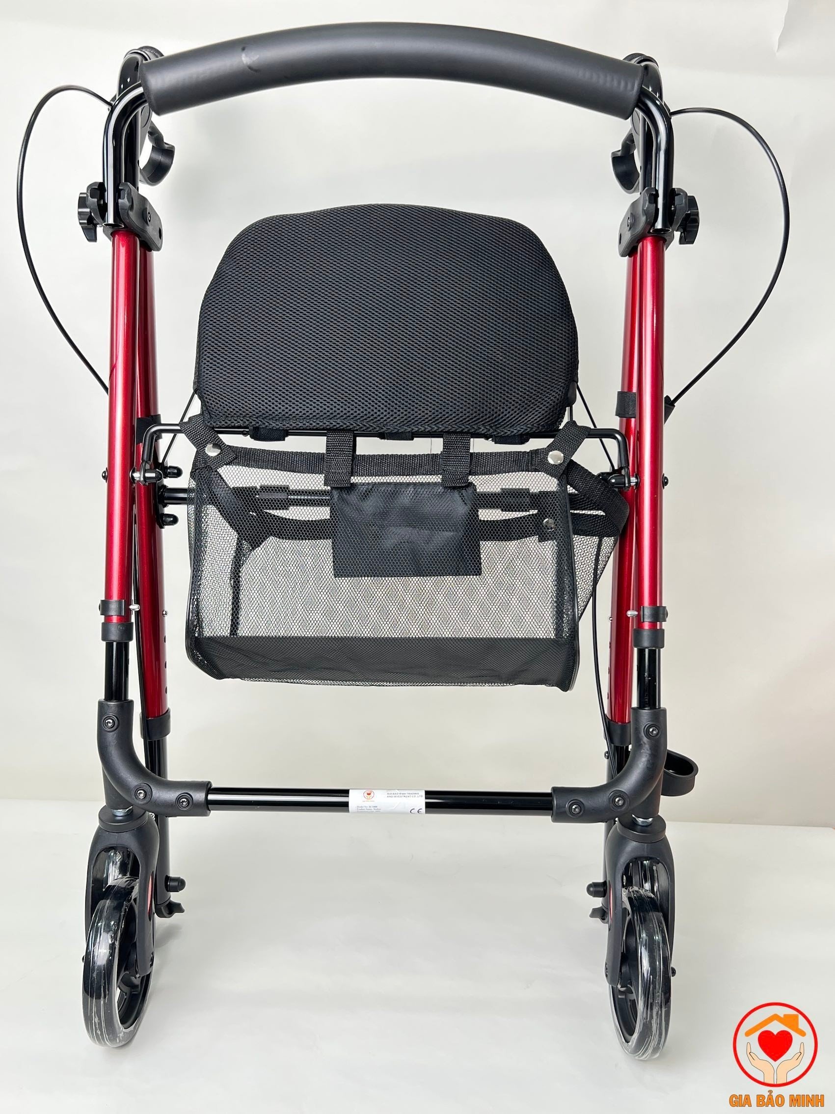 Xe Tập Đi 4 Bánh, Có Ghế, Thắng Tay, Giỏ Đựng GBM-035