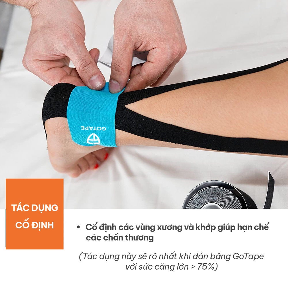 Băng Dán Cơ Thể Thao Goodfit GOTAPE PRECUT 5cm*5m