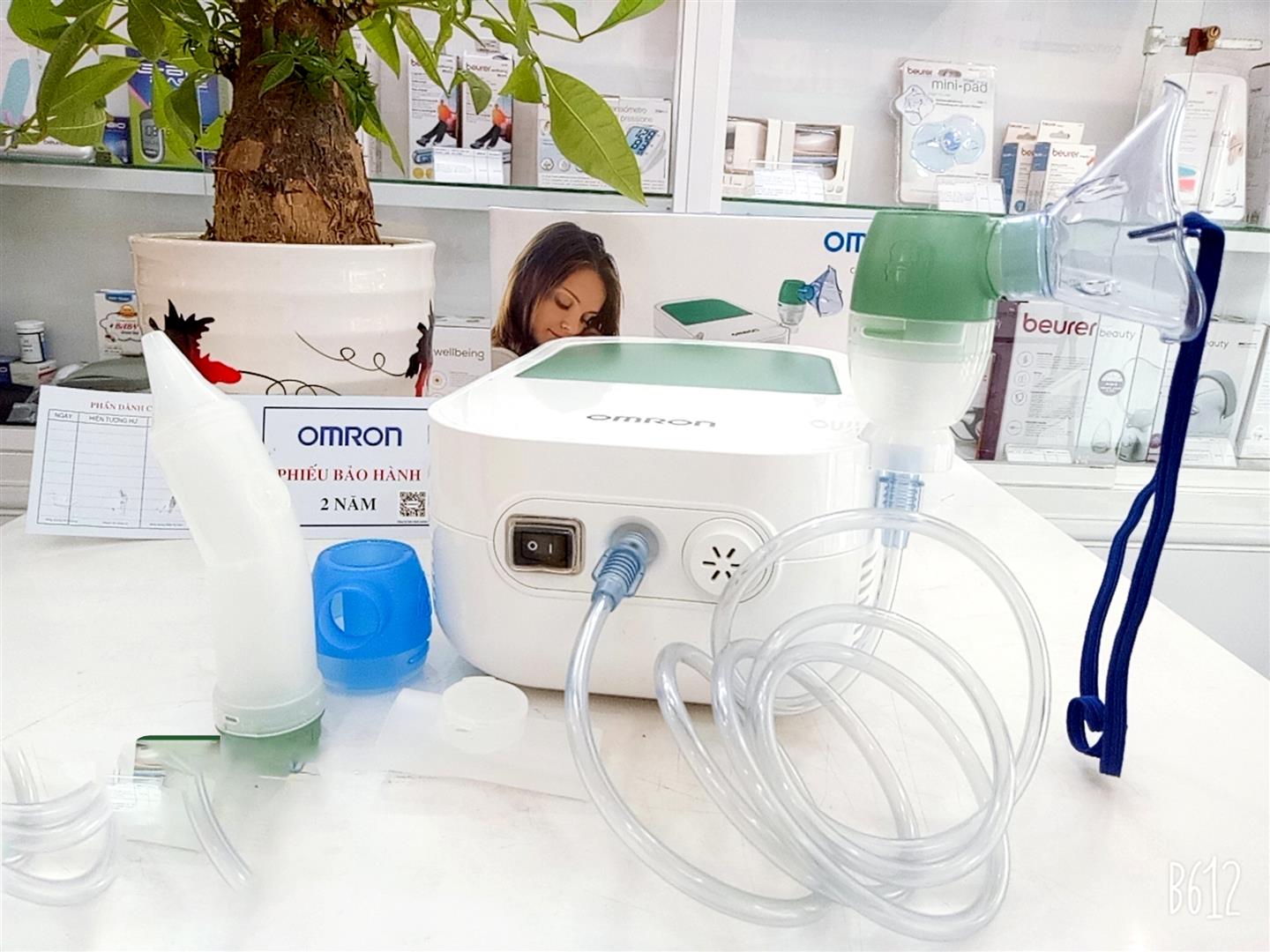 Máy Xông Khí Dung Và Hút Mũi Cho Trẻ Em Omron DuoBaby NE-C301-AP