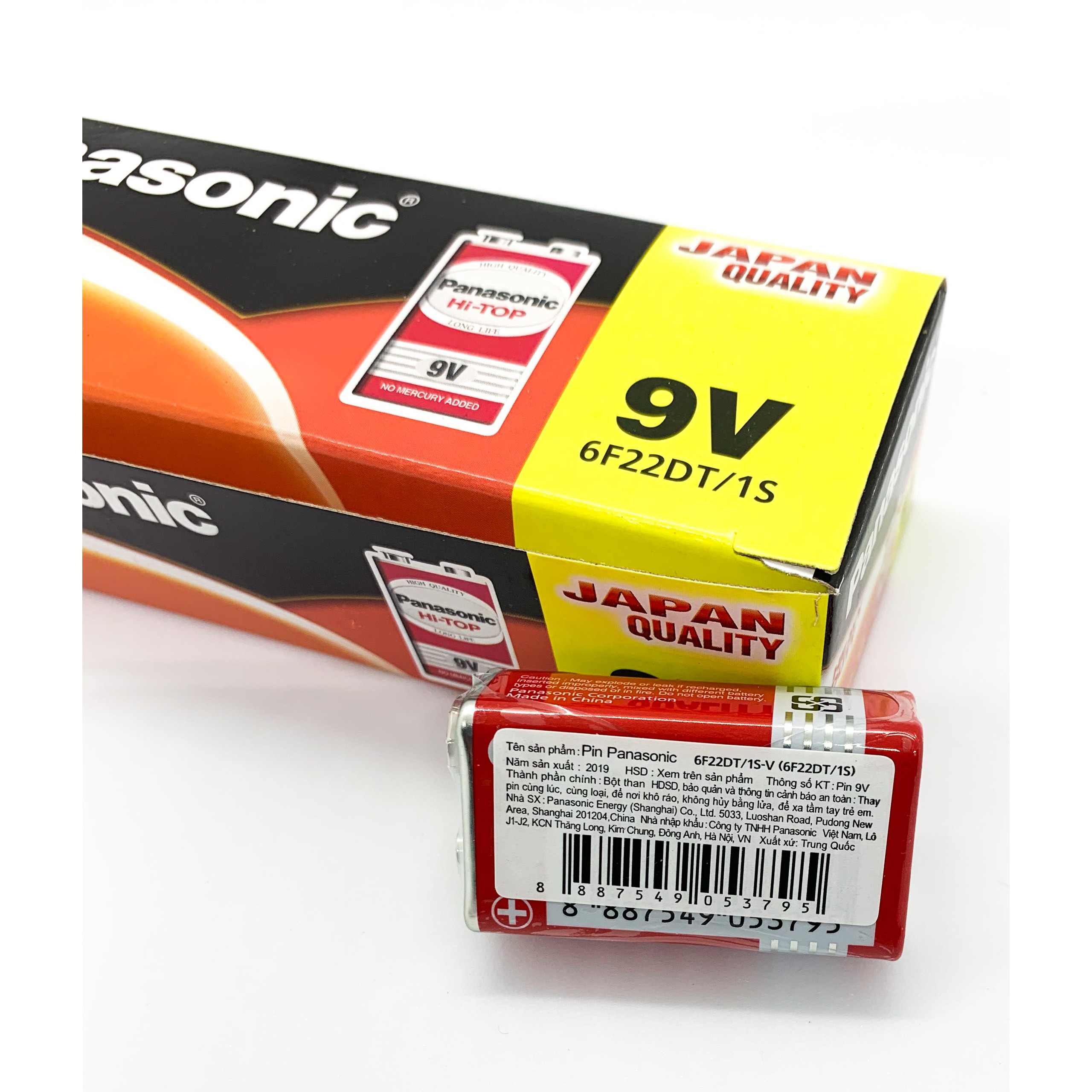 Pin Vuông 9V Panasonic (Thường)