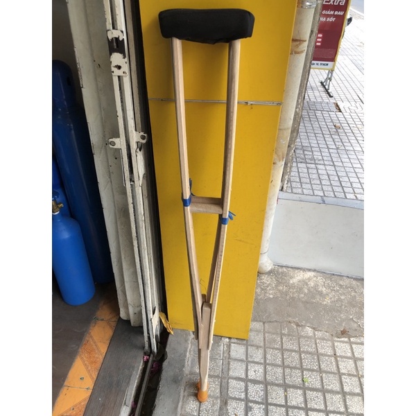 Nạng Chống Nách Gỗ Việt Nam Cao Cấp