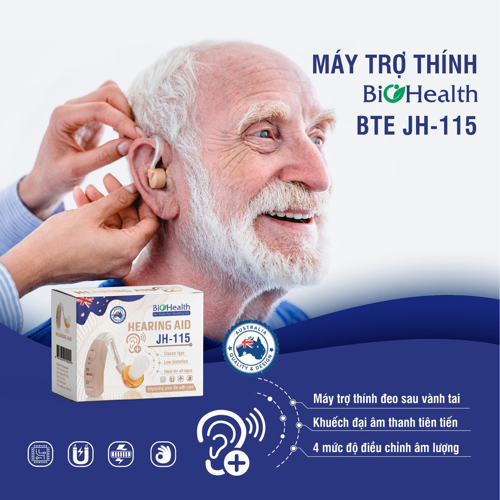 Máy Trợ Thính Đeo Tai Biohealth JH-115