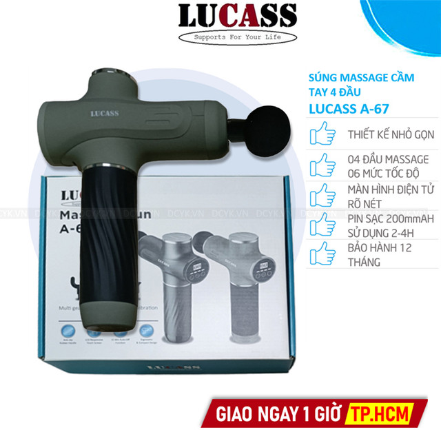 Súng Massage Cầm Tay Lucass Massage Gun A-67 (A67)