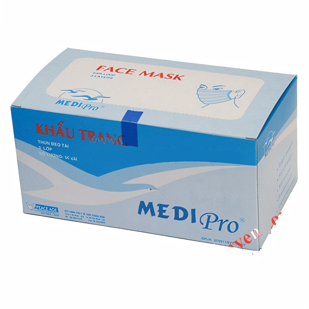 Khẩu Trang Y Tế Medi Pro (Hộp 50 Cái - 3 Lớp)