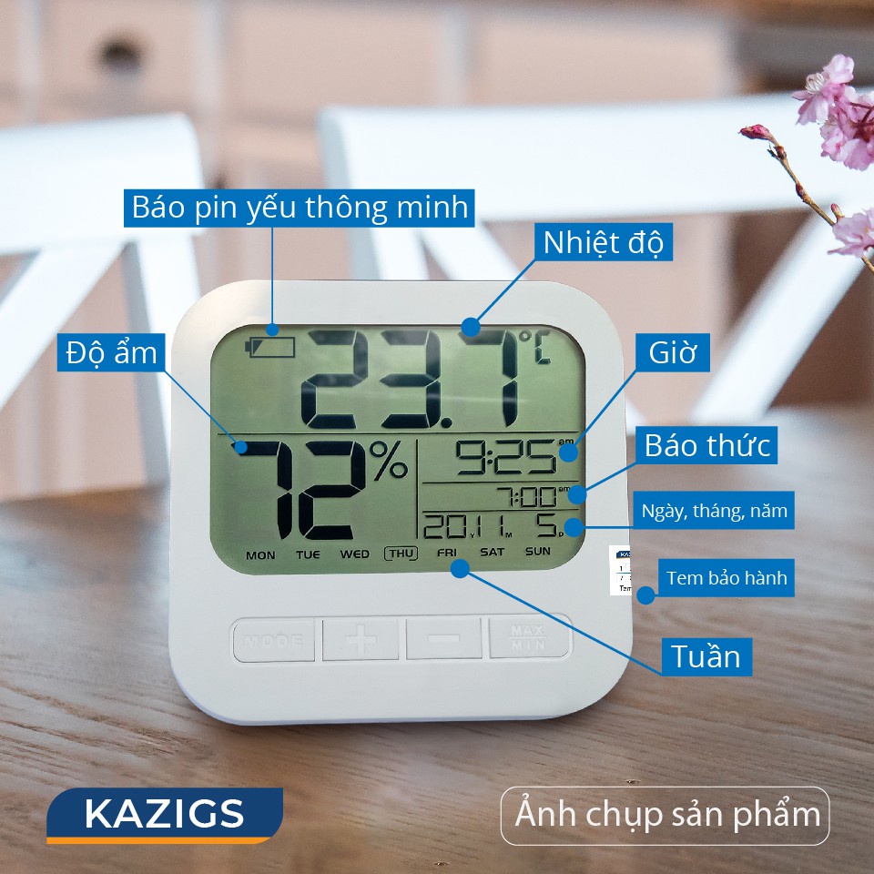 Nhiệt Ẩm Kế Điện Tử Đa Năng OEM 01 - Đo Nhiệt Độ Và Độ Ẩm Chính Xác