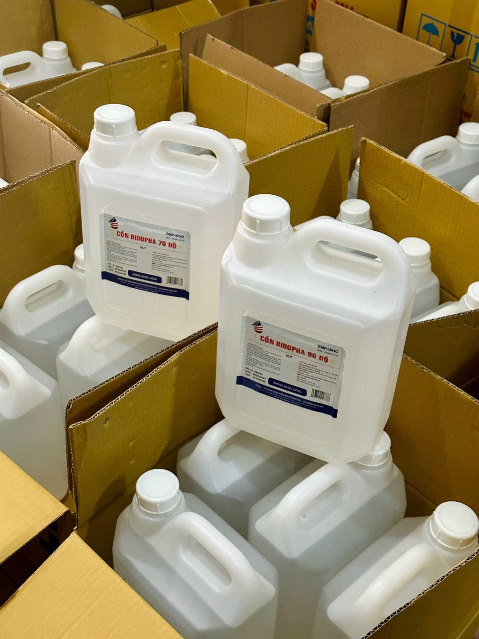Cồn Sinh Học Sát Trùng Y Tế (Can 5 Lít) BIDOPHA