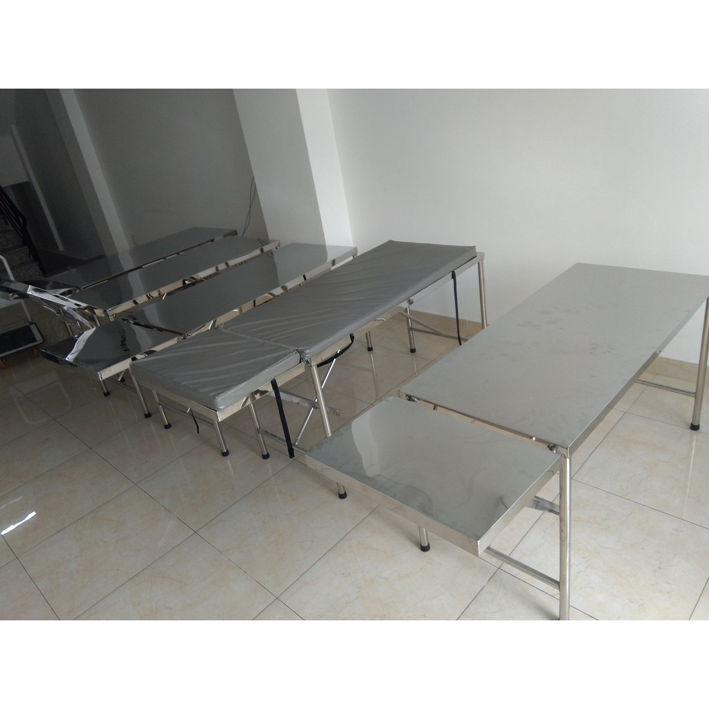 Giường Khám Bệnh, Bàn Siêu Âm Inox Việt Nam (Inox 201)