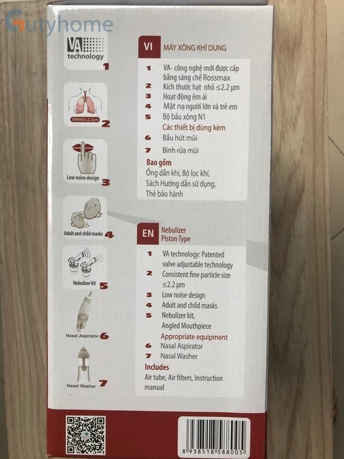 Máy Xông Khí Dung Mũi Họng Rossmax NA90 (2 Chức Năng)