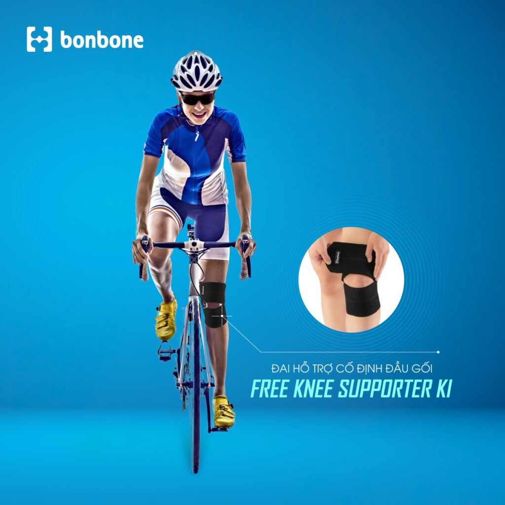 Đai Hỗ Trợ Đầu Gối, Băng Đầu Gối Bonbone FREE KNEE SUPPORTER KI