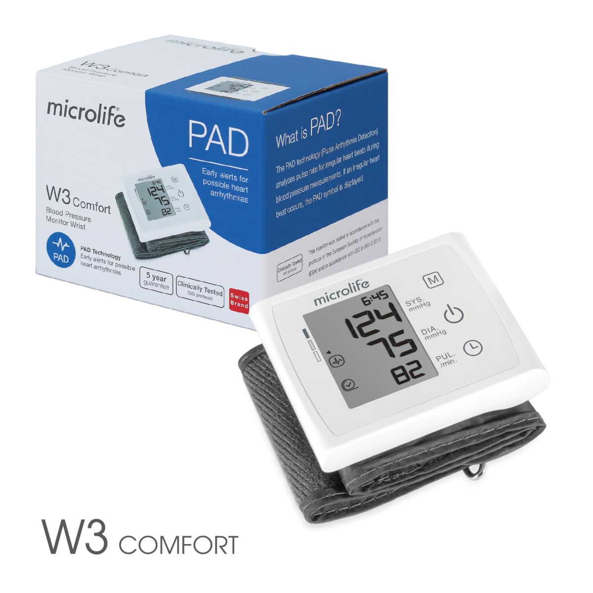 Máy Đo Huyết Áp Cổ Tay Microlife W3 Comfort