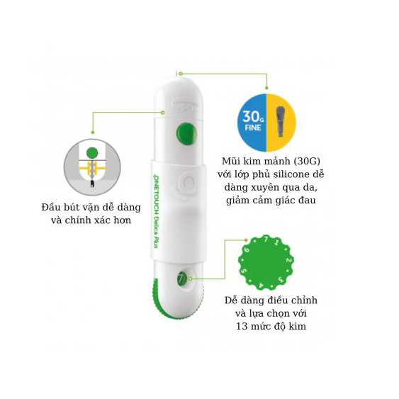 Máy Đo Đường Huyết Onetouch Select Plus Simple (MG) (+25 Que, 25 Kim, 50 Cồn)