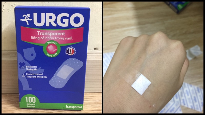 Băng Keo Cá Nhân Trong Suốt Urgo TRANSPARENT