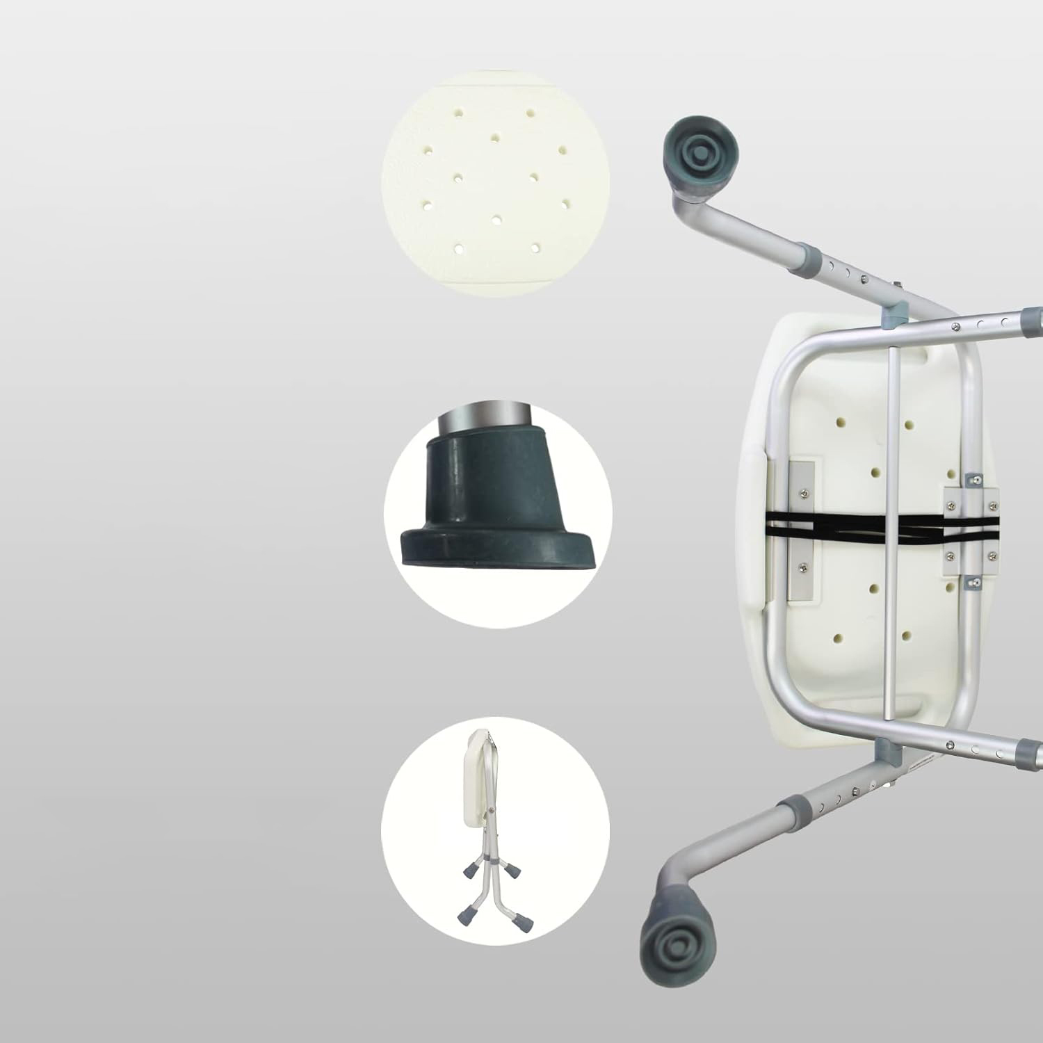 Ghế Tắm Nhôm Có Thể Xếp Gọn Oromi FBL650008 (Mã 008)