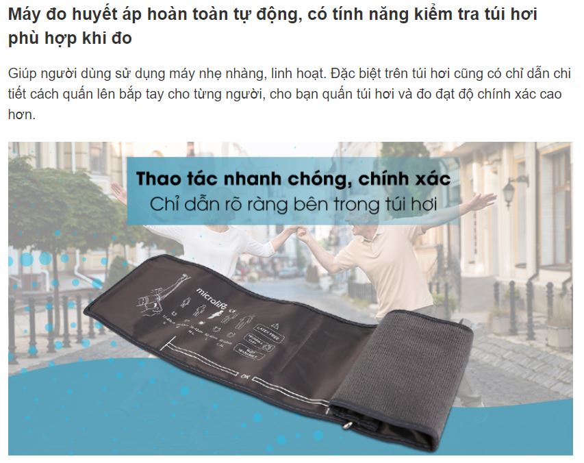 Máy Đo Huyết Áp Bắp Tay Microlife B3 Basic