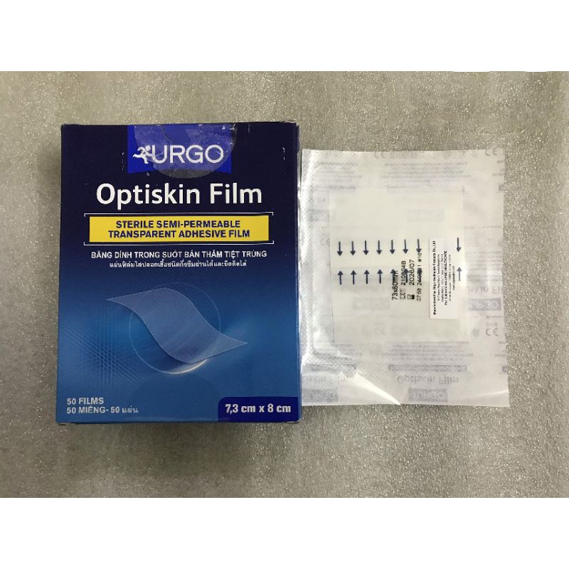 Băng Vô Trùng Trong Suốt Bán Thấm Có Keo Urgo OPTISKIN FILM