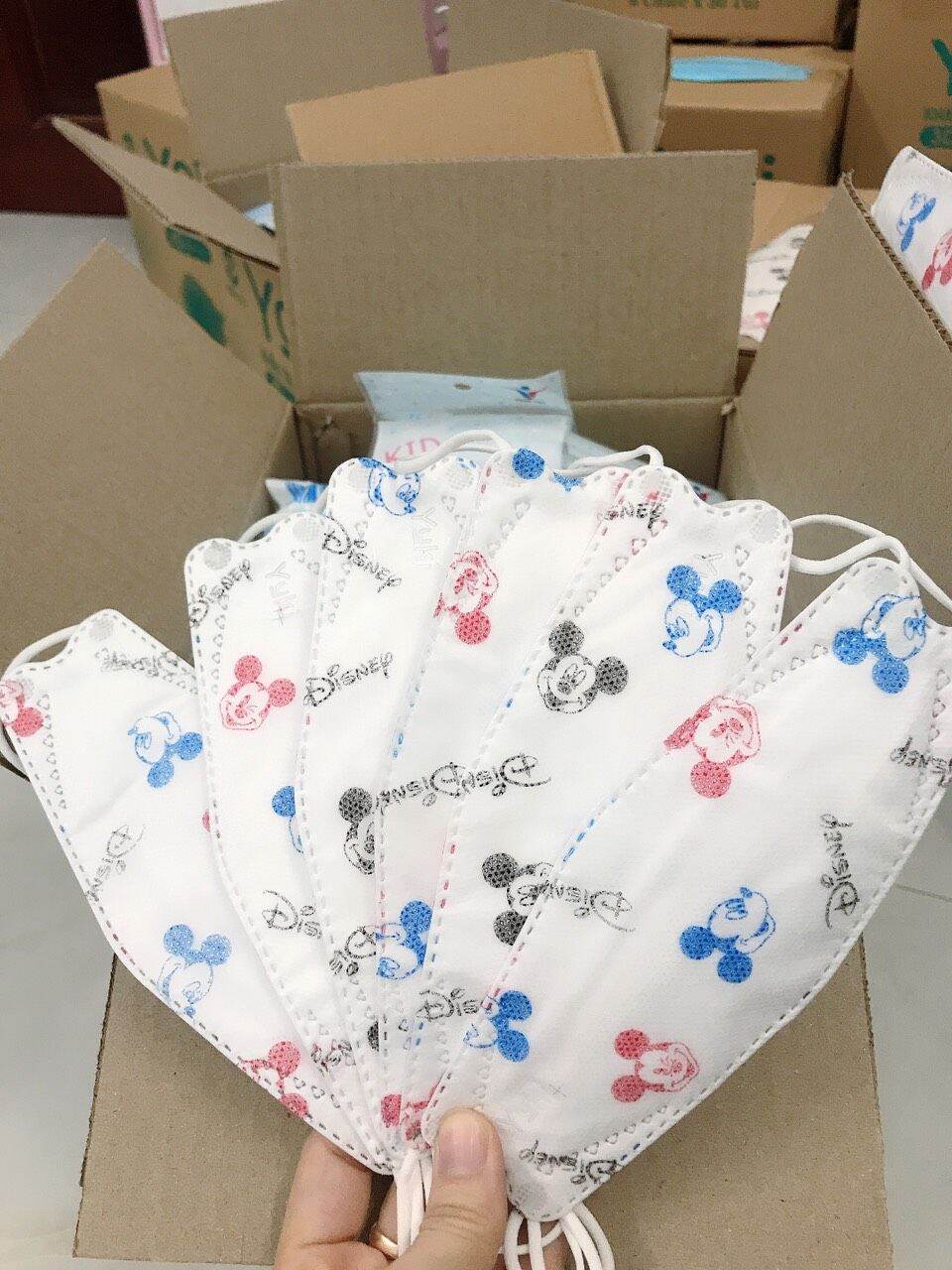 Khẩu Trang 4D Trẻ Em Yoki (Yuki) KID (Bịch 6 Cái)