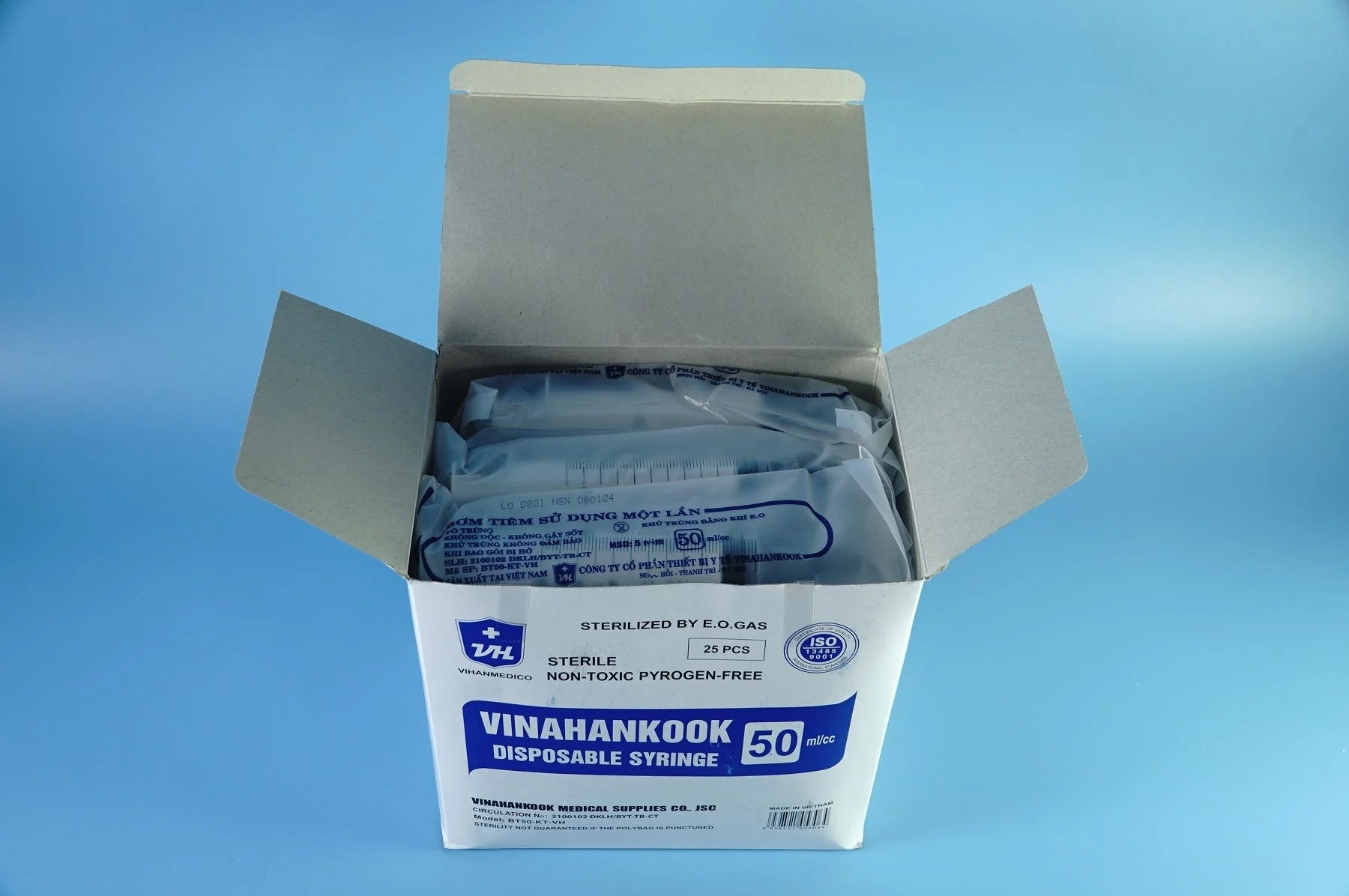 Bơm Tiêm Vô Trùng Vinahankook (Loại Lớn 50cc)