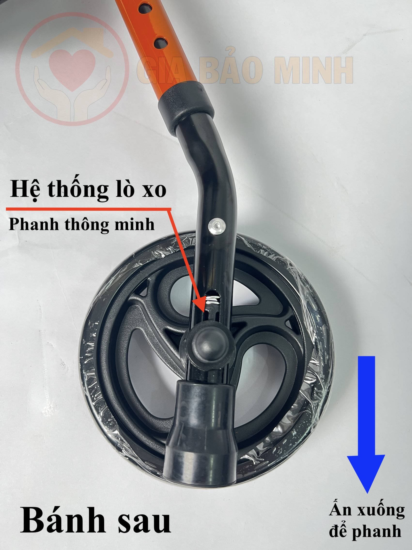 Xe Tập Đi 2-4 Bánh, Có Ghế, Giỏ Đựng, Phanh Thông Minh Gia Bảo Minh GBM-032