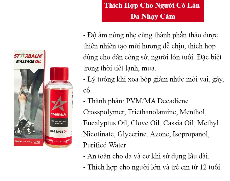 Dầu Xoa Bóp Starbalm Massage Oil