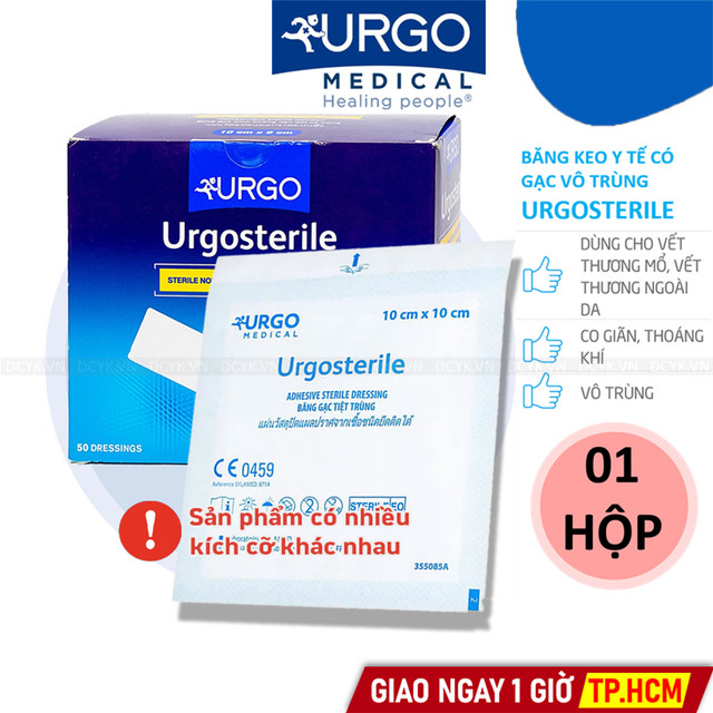 Băng Gạc Y Tế Vô Trùng Có Keo Urgo URGOSTERILE