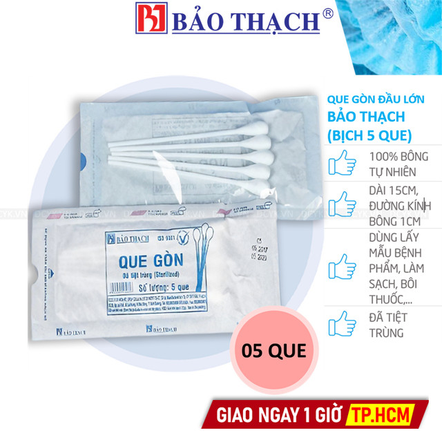 Que Gòn Đầu Lớn Bảo Thạch (Bịch 5 Que)