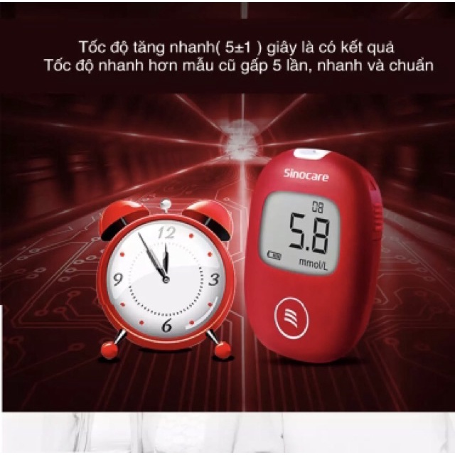 Que Thử Đường Huyết Sinocare Safe AQ