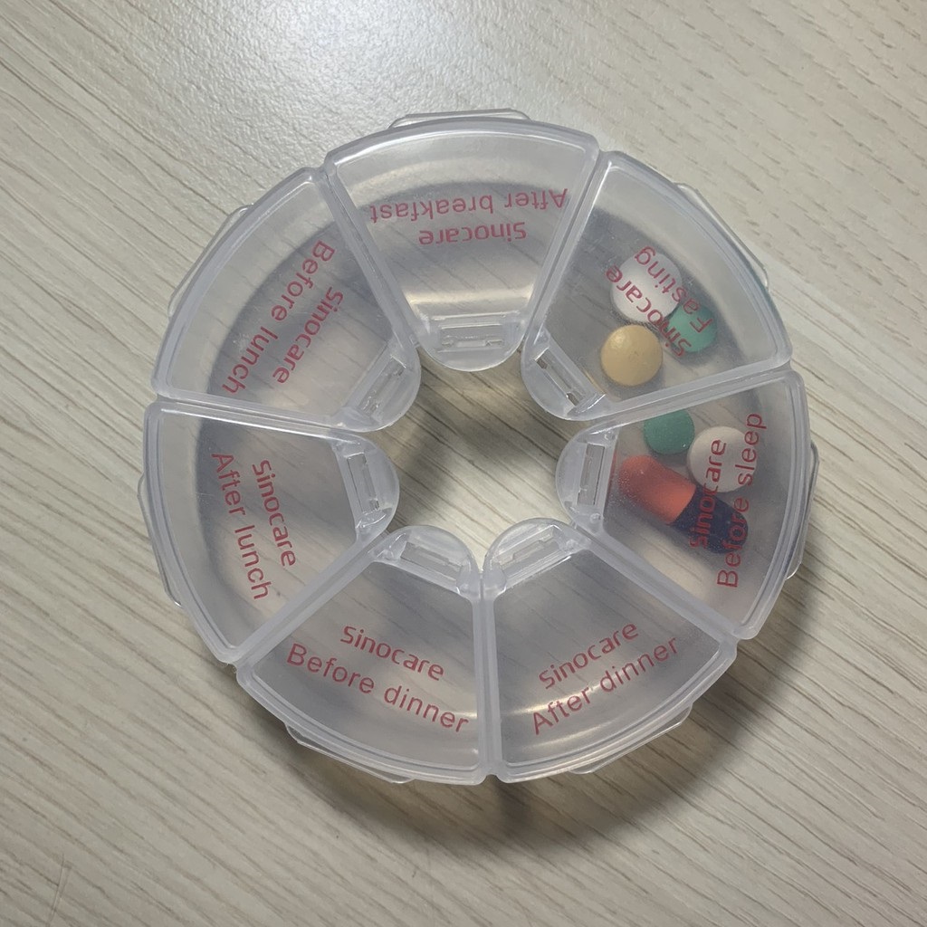 Hộp Chia Thuốc Sinocare Tròn 7 Ngăn