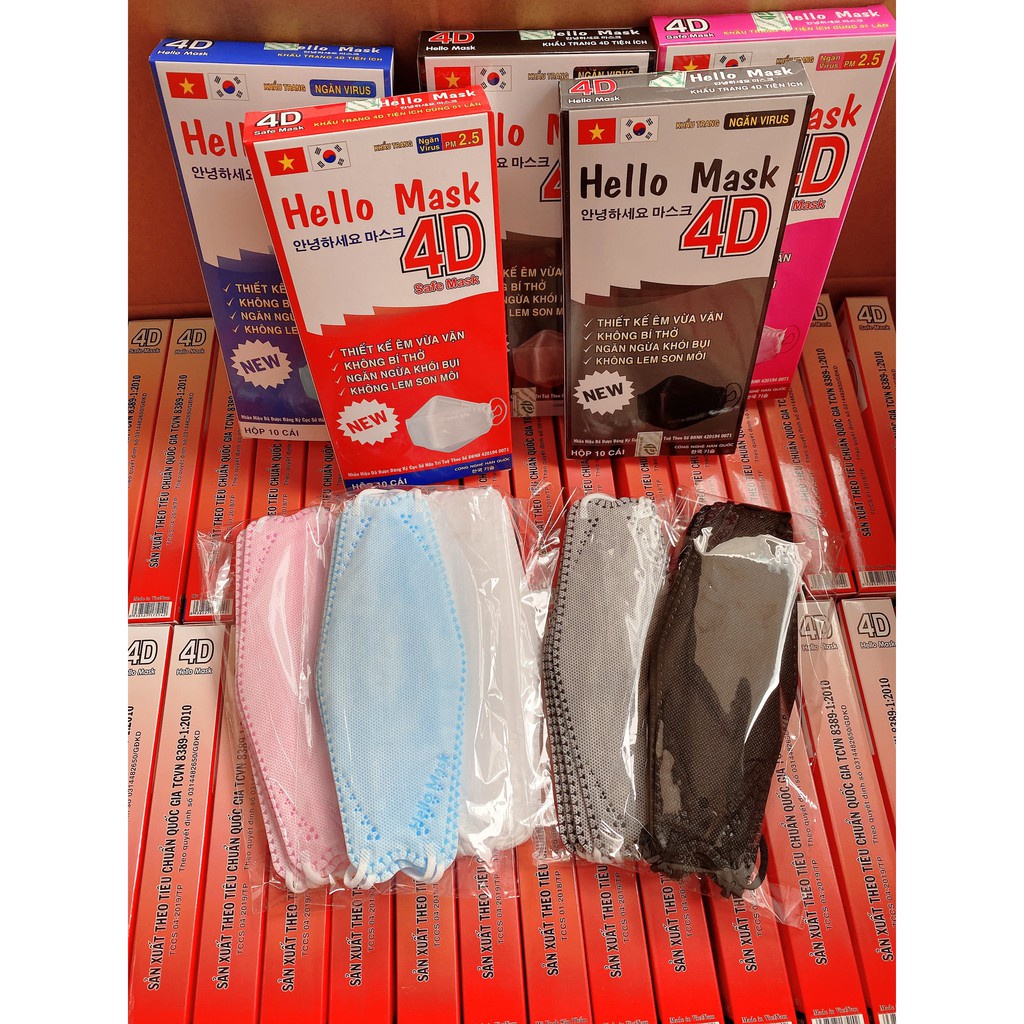 Khẩu Trang 3D LandMask 3D (Bịch 6 Cái)