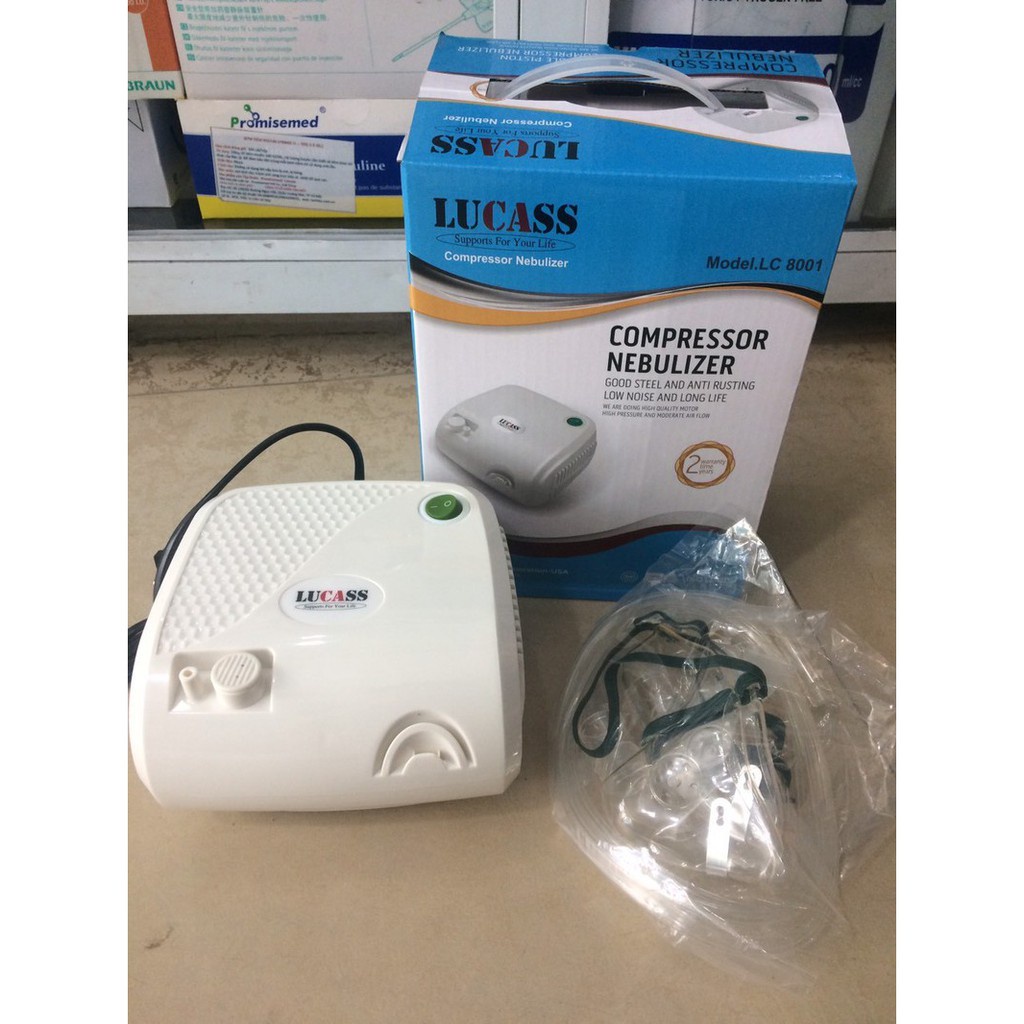 Máy Xông Khí Dung Mũi Họng Lucass LC-8001 (LC 8001)