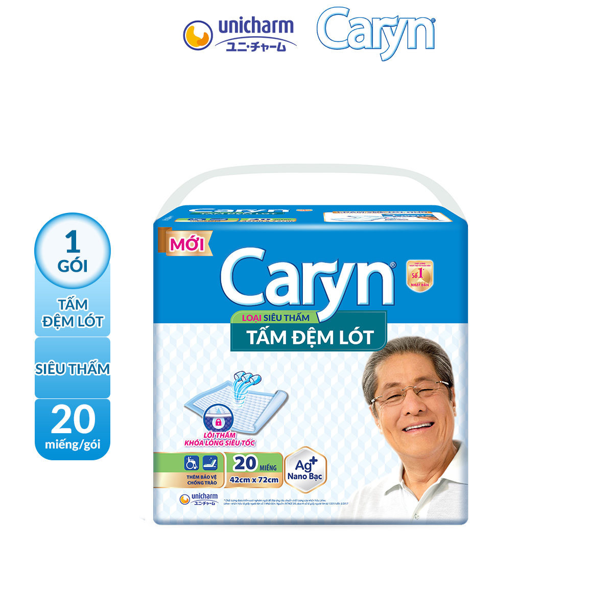 Tấm Đệm Lót Caryn Mỏng Nhẹ, Siêu Thấm
