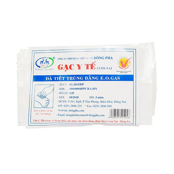 Gạc Y Tế Đông Pha (Tiệt Trùng Từng Cái)