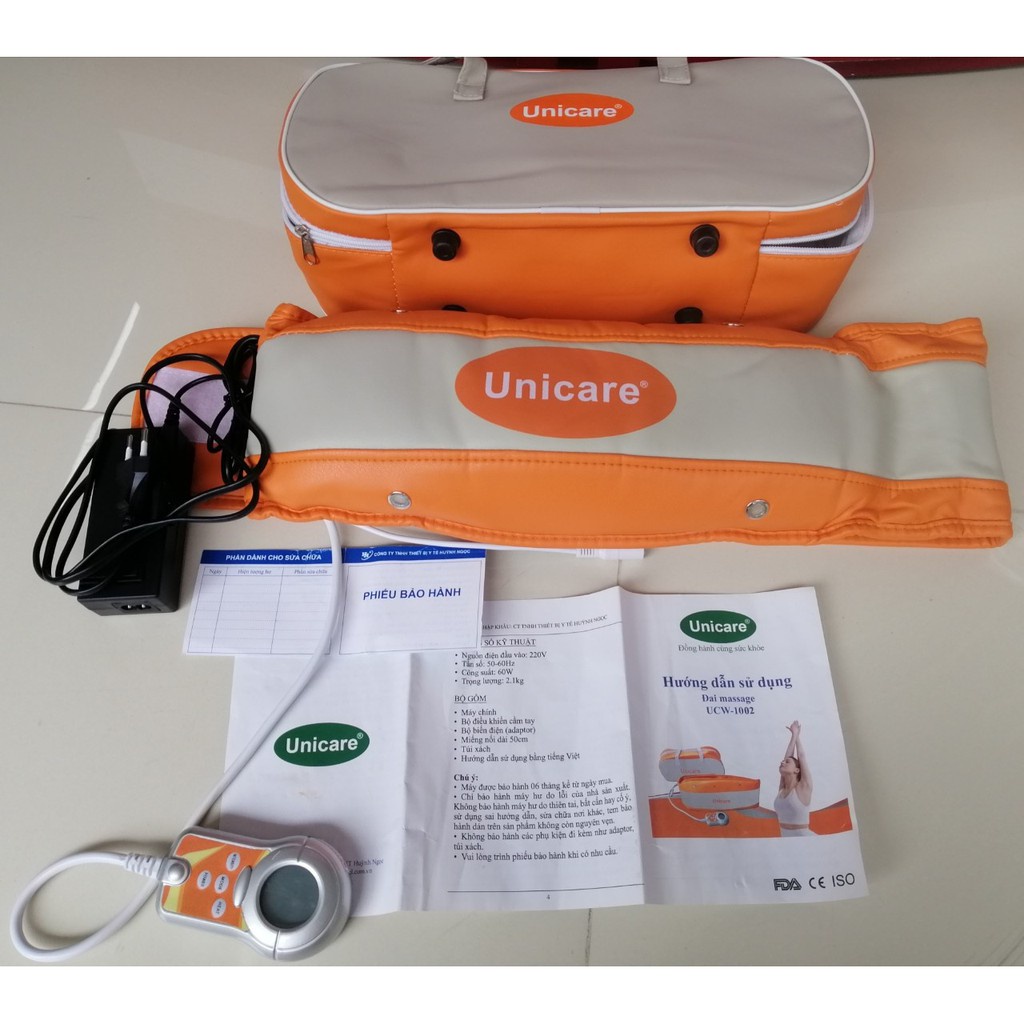 Đai Massage Bụng Có Làm Nóng Unicare UCW-1002