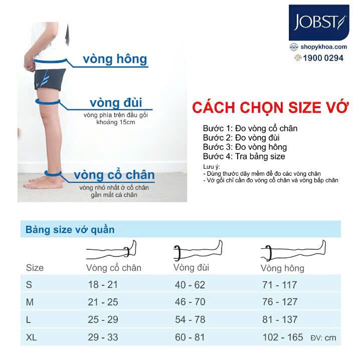 Vớ Y Khoa Hông (Vớ Quần) JOBST Relief (Da, Kín Ngón)