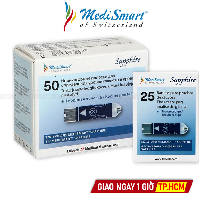 Que Thử Đường Huyết Medismart Sapphire