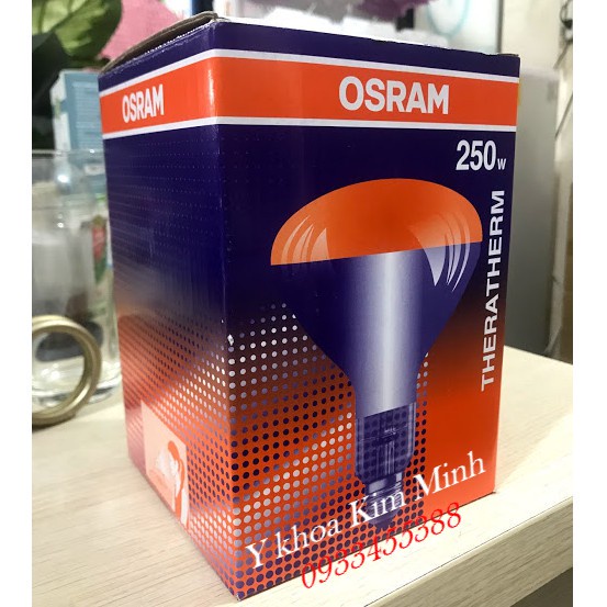 Bóng Đèn Hồng Ngoại Y Tế OSRAM 250W (Đức) Sưởi Ấm, Giảm Đau
