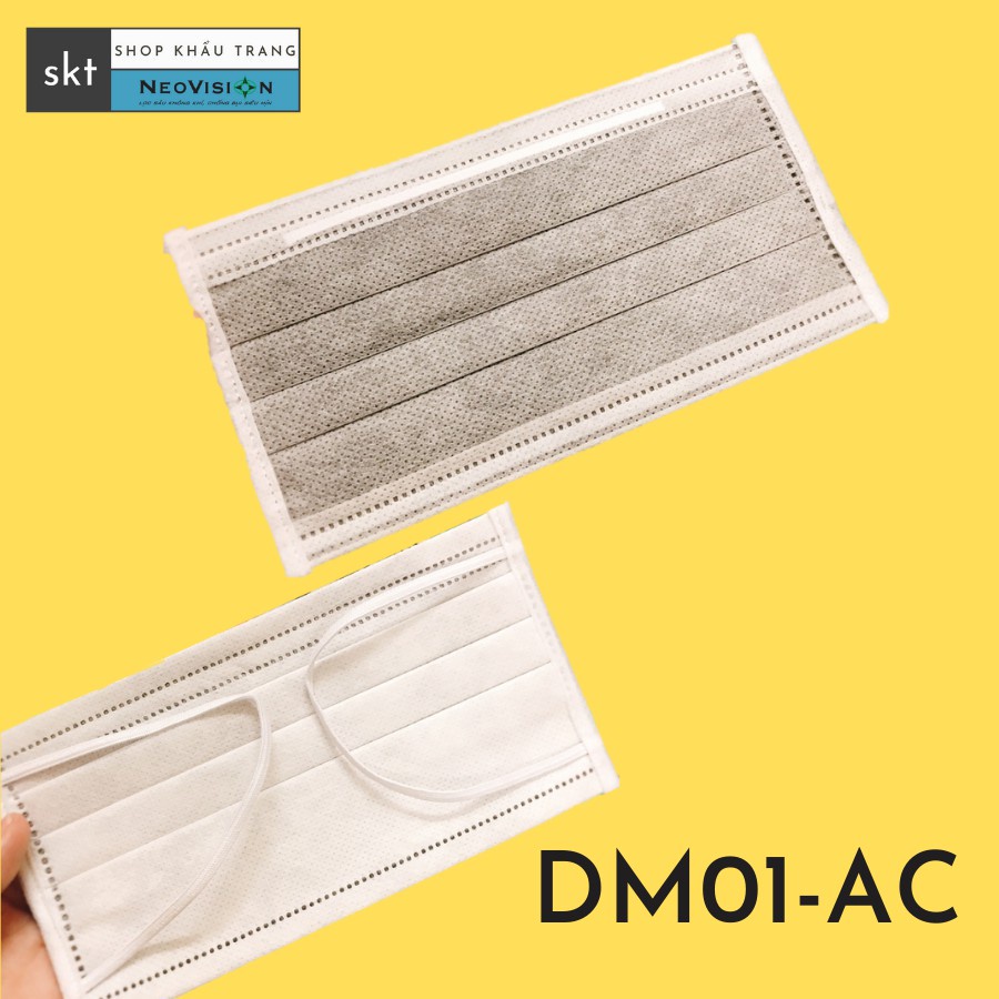 Khẩu Trang Y Tế Neovision DM01-AC Than Hoạt Tính (Bịch 1 Cái)