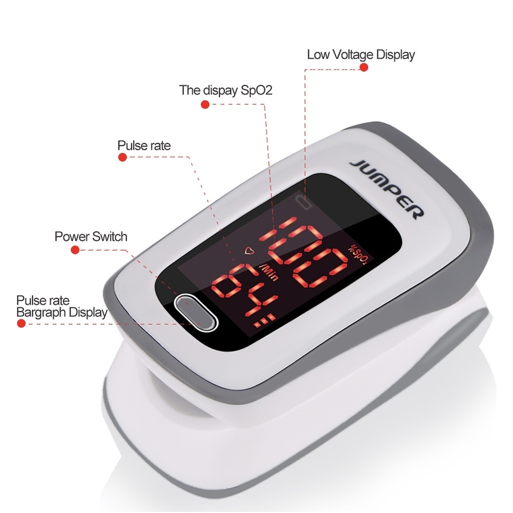 Máy Đo Nồng Độ Oxy SPO2 Và Nhịp Tim JUMPER JPD-500E