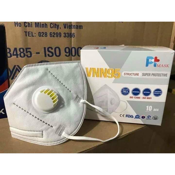 Khẩu Trang 3D PT Mask VNN95 (Có Van)