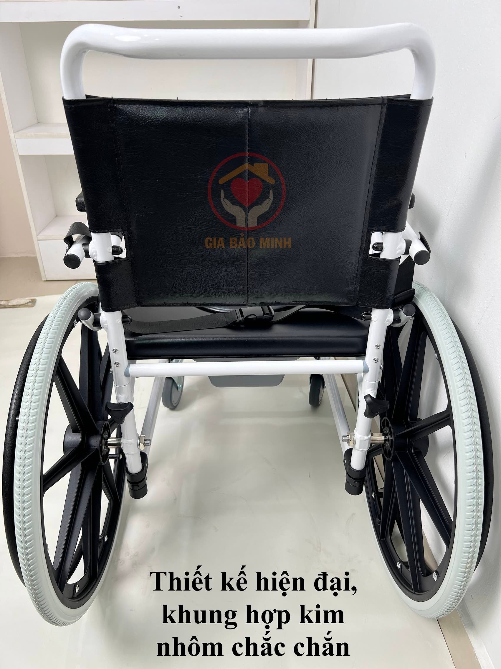 Xe Lăn Tắm Hợp Kim Nhôm Có Bô Vệ Sinh GBM-020